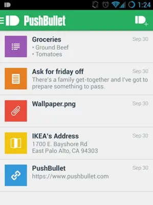 Pushbullet android App screenshot 2